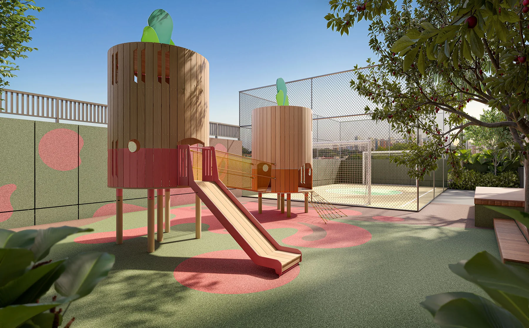 Playground e quadra recreativa · Almá Pinheiros