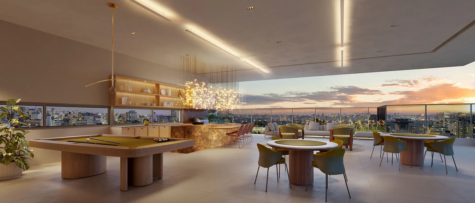 Pool bar com sinuca · Almá Pinheiros