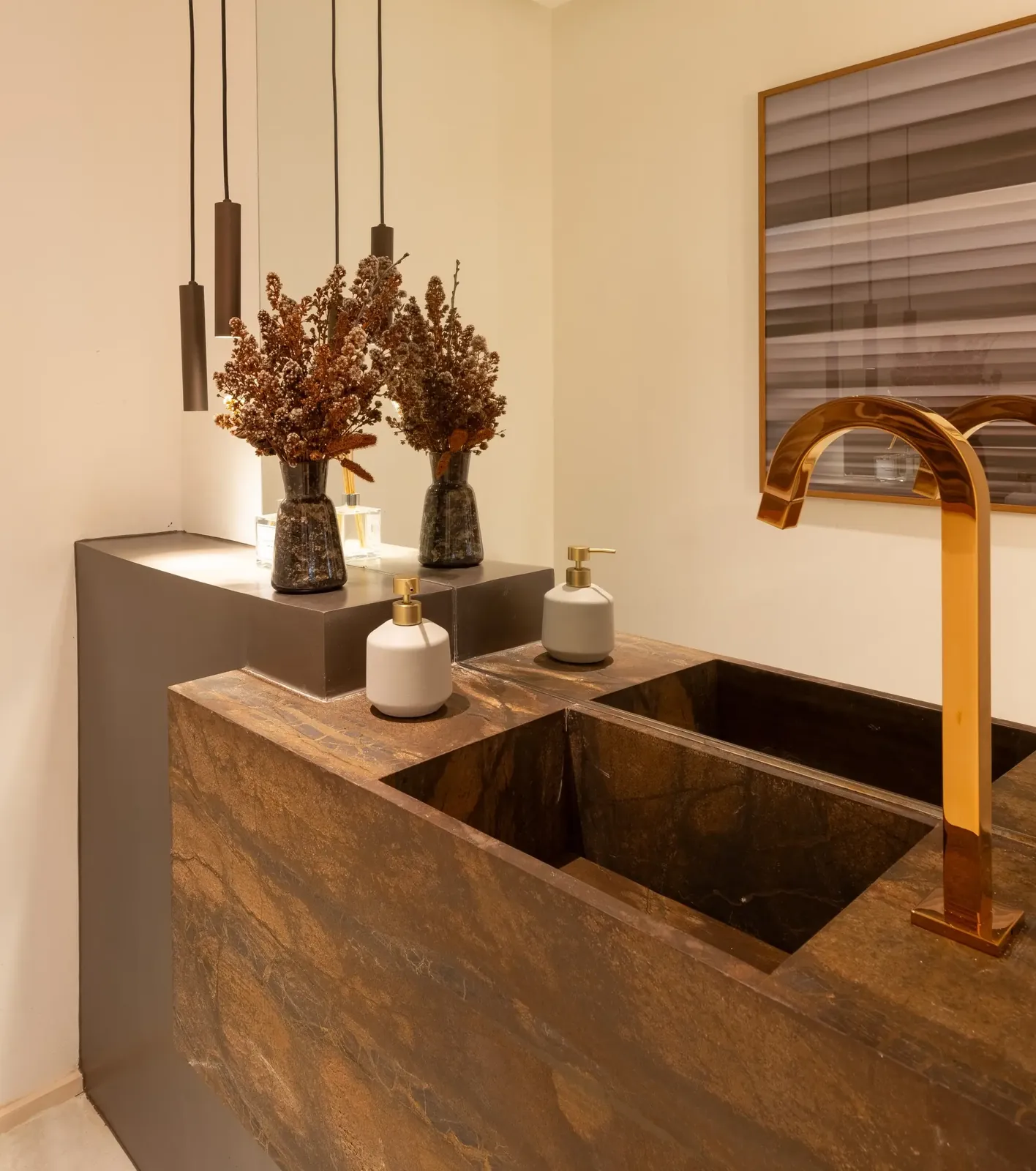 Lavabo em mármore · Boulevard Butantã