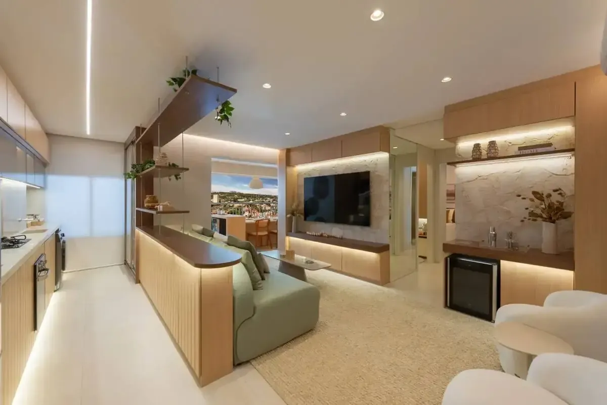 Sala de estar · 83 m² · Boulevard Butantã