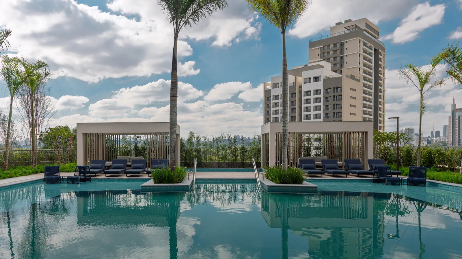 Piscina e pool houses · Green View Residence