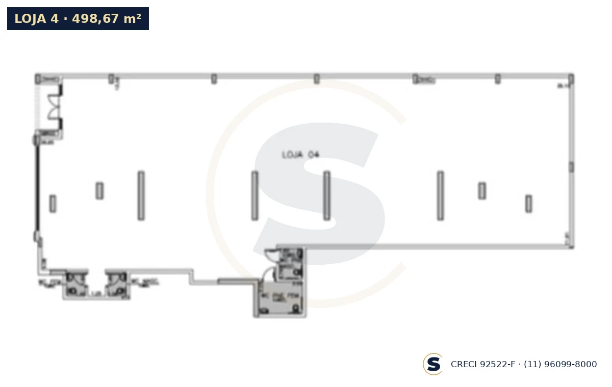 Loja 4 · 498,67 m² · Ativo de Renda Butantã
