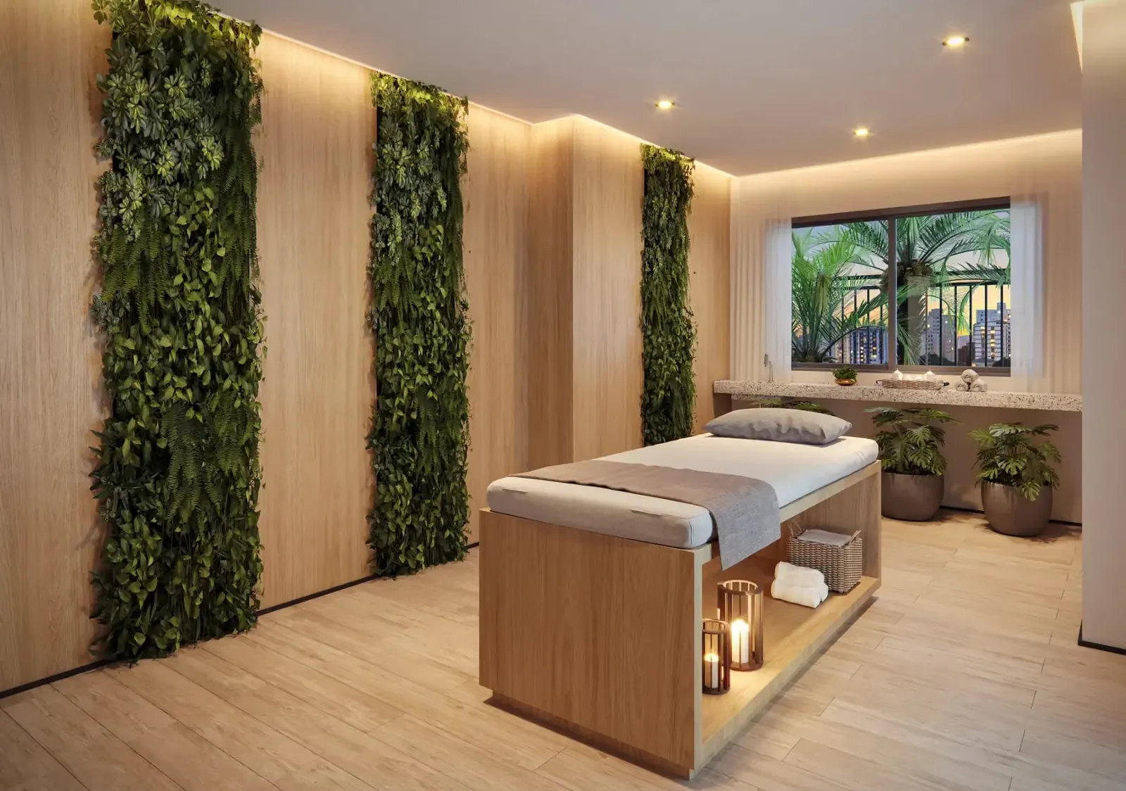 Sala de massagem · Raízes Premium Butantã