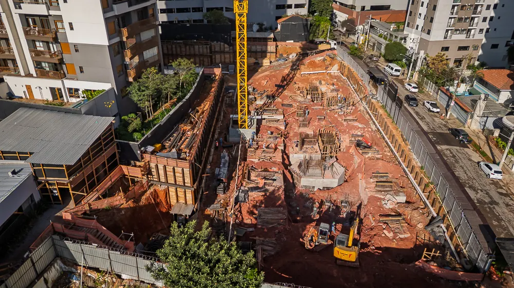 Obra em andamento · Vértice Butantã