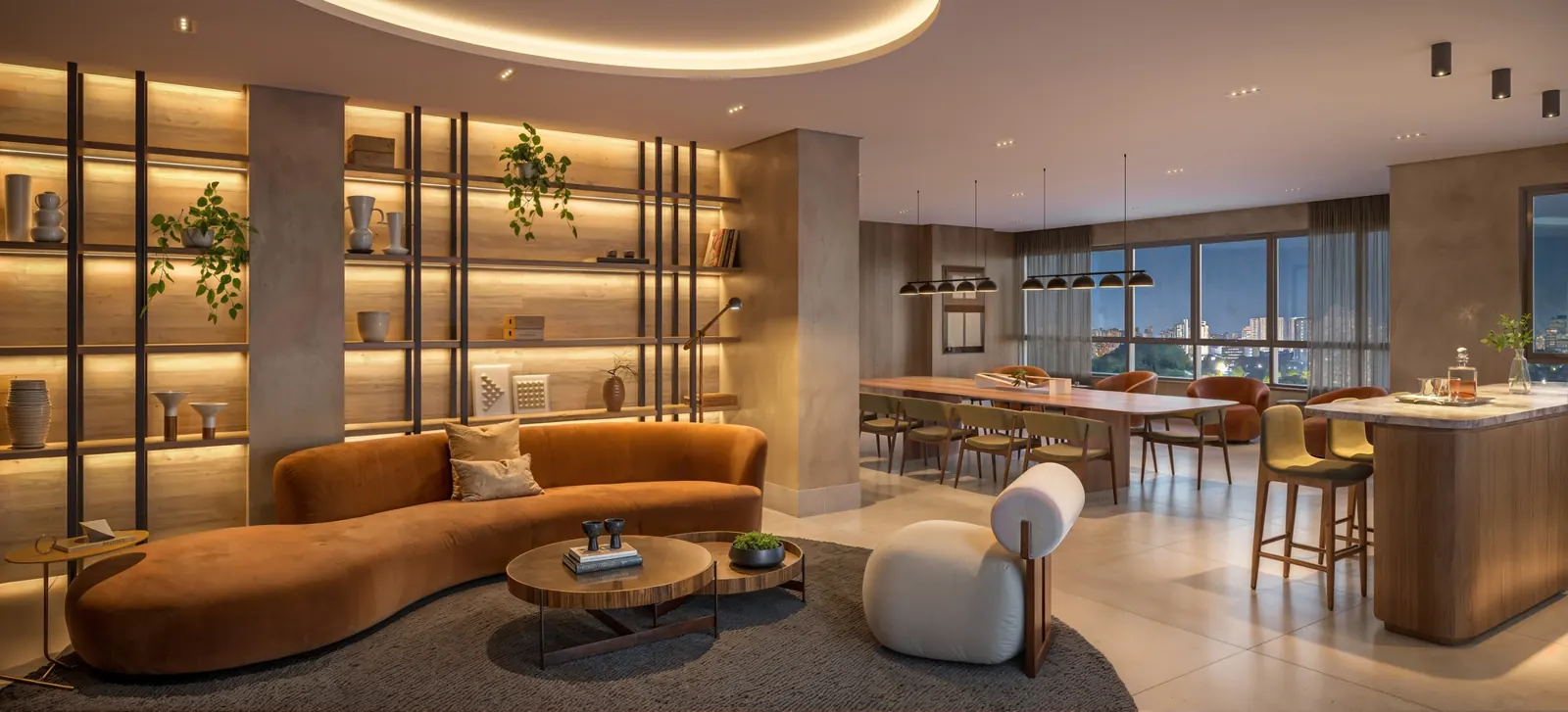 Sky lounge com gourmet · Vértice Butantã